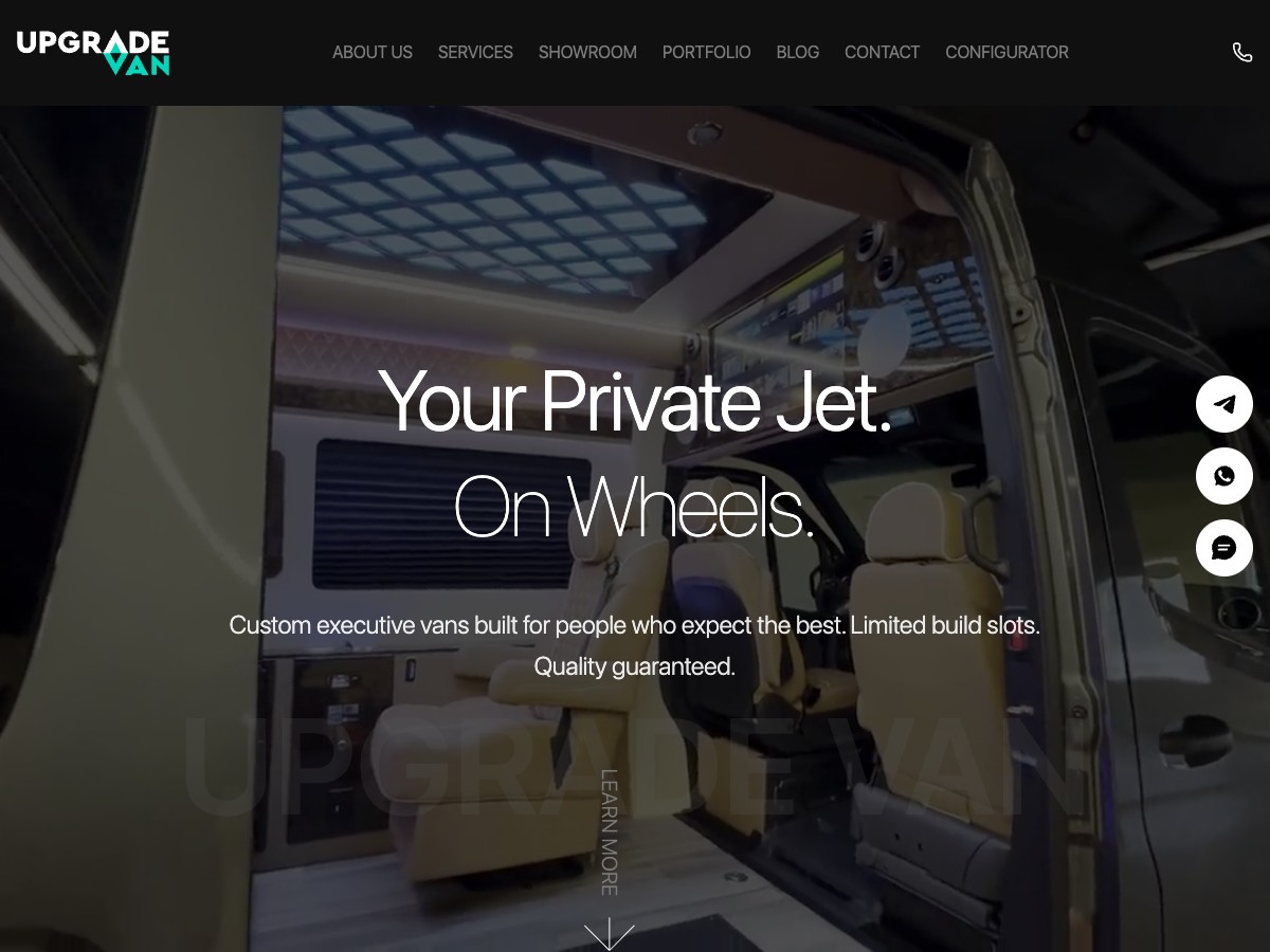 Upgrade Van showroom